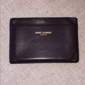 Saint Laurent Card Holder Wallet Bordeaux